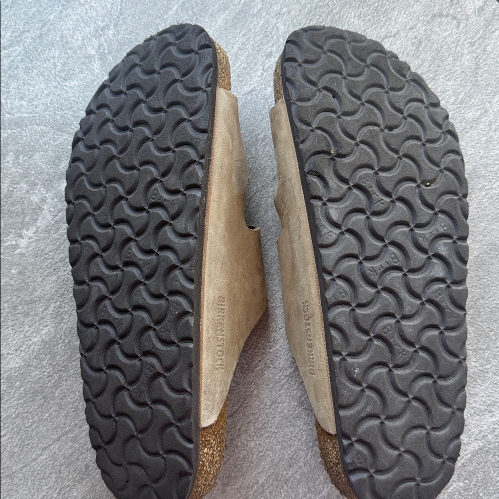 Birkenstock Tan Leather Buckle Sandals - Picture 3 of 3